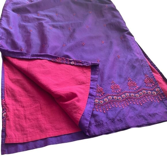 Free People Y2K Purple Silk Midi Skirt - Picture 7 of 7